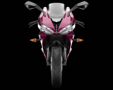 Arka planda hızlı bisiklet izole edilmiş. 3d görüntüleme - illüstrasyon