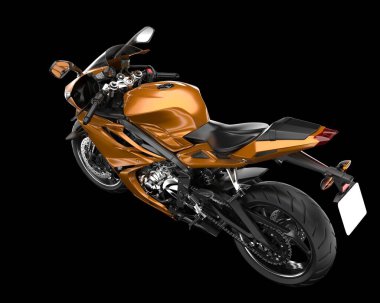 Arka planda hızlı bisiklet izole edilmiş. 3d görüntüleme - illüstrasyon