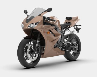 Arka planda hızlı bisiklet izole edilmiş. 3d görüntüleme - illüstrasyon