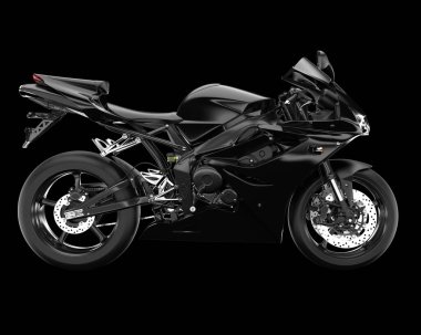 Arka planda hızlı bisiklet izole edilmiş. 3d görüntüleme - illüstrasyon