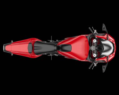 Arka planda hızlı bisiklet izole edilmiş. 3d görüntüleme - illüstrasyon