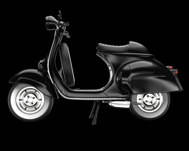 Scooter arka planda izole edilmiş. 3d görüntüleme - illüstrasyon