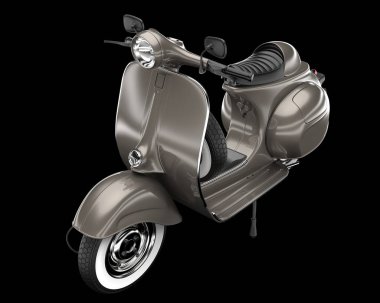 Scooter arka planda izole edilmiş. 3d görüntüleme - illüstrasyon