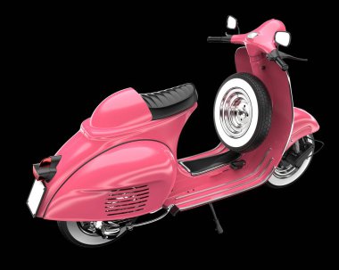 Scooter arka planda izole edilmiş. 3d görüntüleme - illüstrasyon