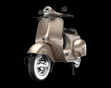 Scooter arka planda izole edilmiş. 3d görüntüleme - illüstrasyon