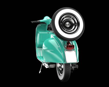 Scooter arka planda izole edilmiş. 3d görüntüleme - illüstrasyon