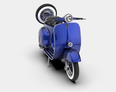 Scooter arka planda izole edilmiş. 3d görüntüleme - illüstrasyon
