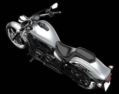 Arka planda hızlı bisiklet izole edilmiş. 3d görüntüleme - illüstrasyon