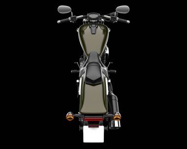 Arka planda hızlı bisiklet izole edilmiş. 3d görüntüleme - illüstrasyon