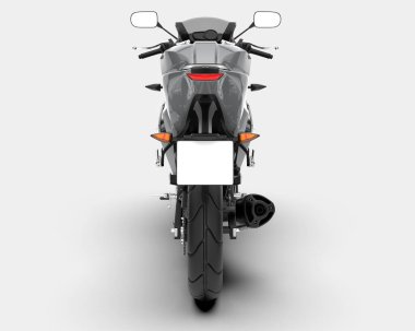 Arka planda hızlı bisiklet izole edilmiş. 3d görüntüleme - illüstrasyon