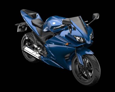 Arka planda hızlı bisiklet izole edilmiş. 3d görüntüleme - illüstrasyon