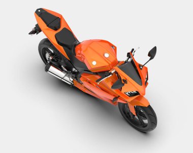 Arka planda hızlı bisiklet izole edilmiş. 3d görüntüleme - illüstrasyon