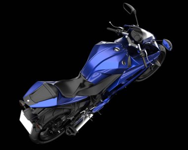 Arka planda hızlı bisiklet izole edilmiş. 3d görüntüleme - illüstrasyon