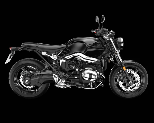 Motosiklet arka planda izole edilmiş. 3d görüntüleme - illüstrasyon