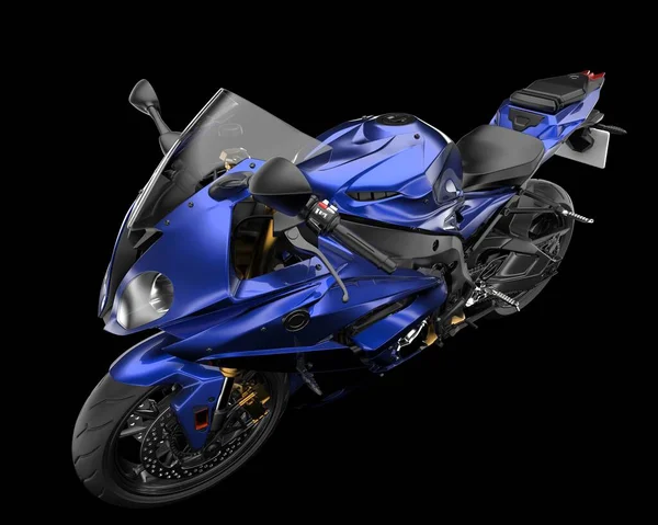 Motosiklet arka planda izole edilmiş. 3d görüntüleme - illüstrasyon