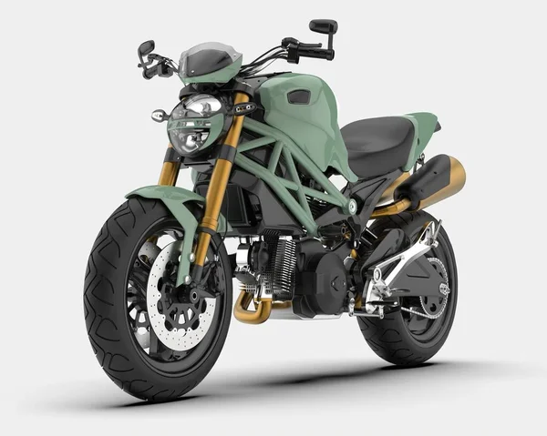 Arka planda hızlı bisiklet izole edilmiş. 3d görüntüleme - illüstrasyon