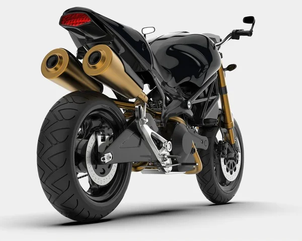 Arka planda hızlı bisiklet izole edilmiş. 3d görüntüleme - illüstrasyon