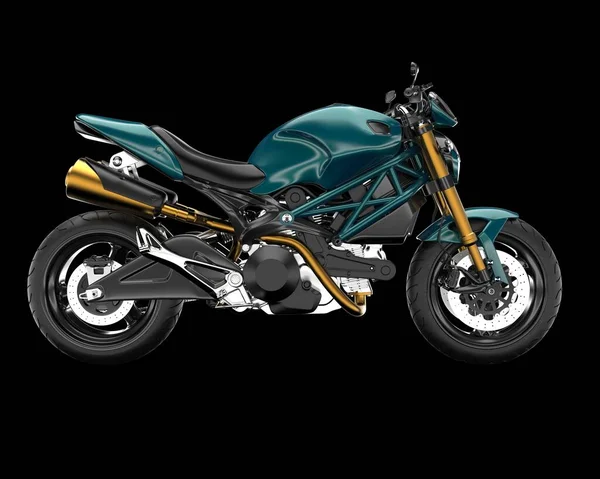 Arka planda hızlı bisiklet izole edilmiş. 3d görüntüleme - illüstrasyon