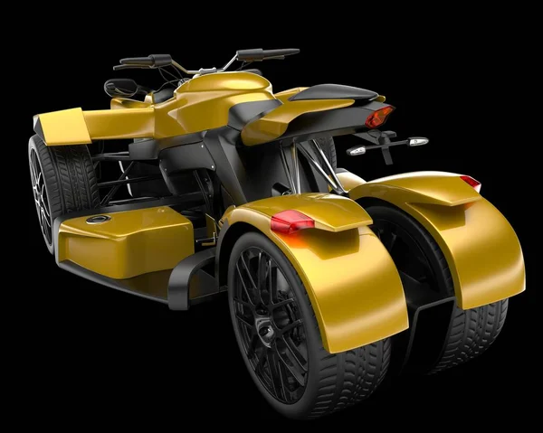 ATV arka planda izole edildi. 3d görüntüleme - illüstrasyon