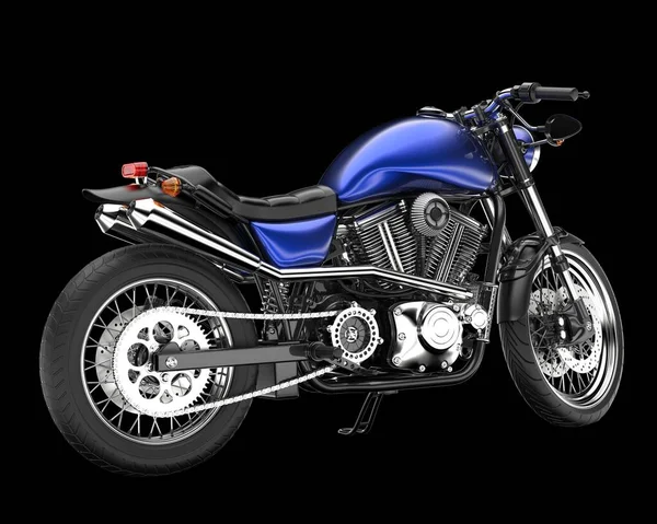 Motosiklet arka planda izole edilmiş. 3d görüntüleme - illüstrasyon