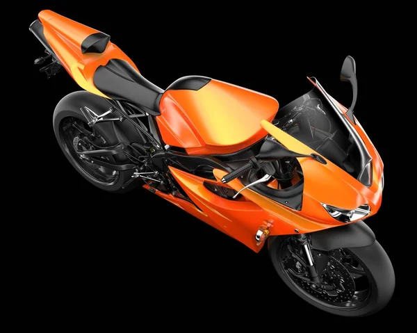 Arka planda hızlı bisiklet izole edilmiş. 3d görüntüleme - illüstrasyon