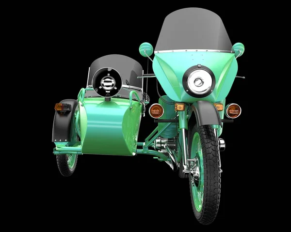 Motorcycle Sidecar Isolated Background Rendering Illustration — Photo