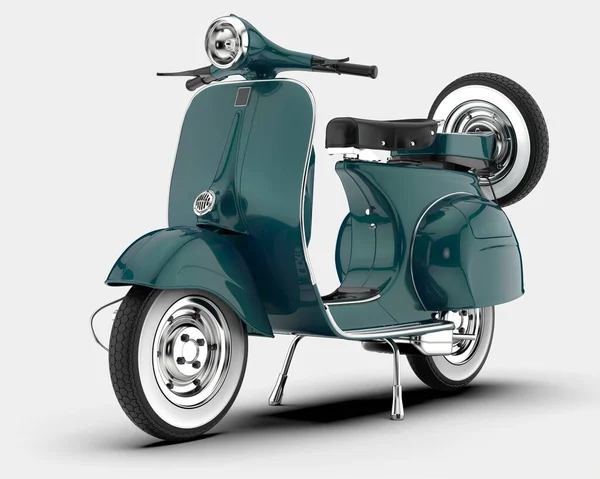 Scooter arka planda izole edilmiş. 3d görüntüleme - illüstrasyon
