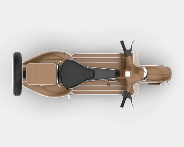 バックグラウンドで隔離されたスクーター 3Dレンダリング イラスト — ストック写真