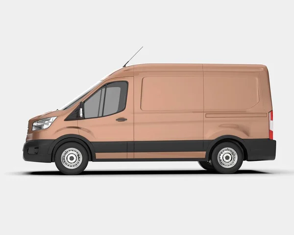 Cargo Van Isolated Background Rendering Illustration — Foto de Stock