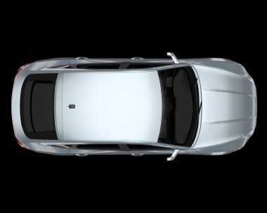 Arka planda izole edilmiş gerçekçi bir SUV arabası. 3d görüntüleme - illüstrasyon