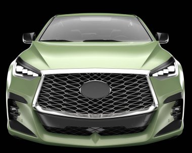 Kamyonet arka planda izole edilmiş. 3d görüntüleme - illüstrasyon