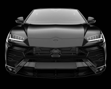 Kamyonet arka planda izole edilmiş. 3d görüntüleme - illüstrasyon