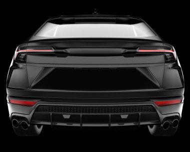 Kamyonet arka planda izole edilmiş. 3d görüntüleme - illüstrasyon