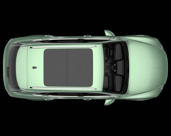 现实的Suv车背景隔离 3D渲染 — 图库照片
