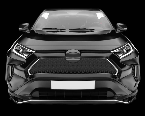 Arka planda izole edilmiş gerçekçi bir SUV arabası. 3d görüntüleme - illüstrasyon