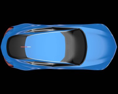 Spor araba arka planda izole edildi. 3d görüntüleme - illüstrasyon