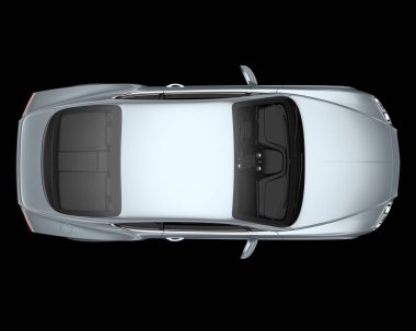 Spor araba arka planda izole edildi. 3d görüntüleme - illüstrasyon