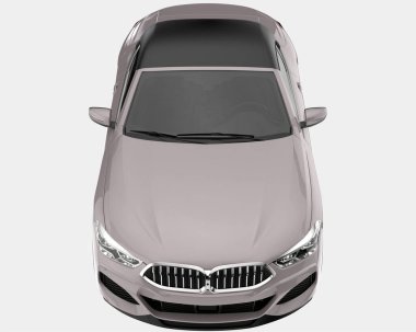 Spor araba arka planda izole edildi. 3d görüntüleme - illüstrasyon