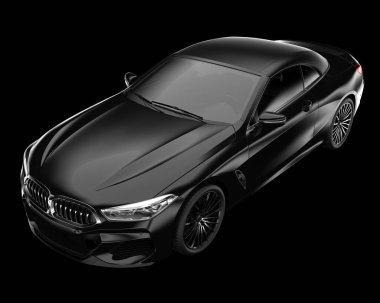 Spor araba arka planda izole edildi. 3d görüntüleme - illüstrasyon