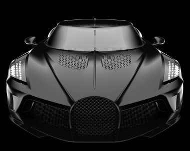 Spor araba arka planda izole edildi. 3d görüntüleme - illüstrasyon