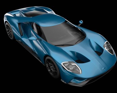 Spor araba arka planda izole edildi. 3d görüntüleme - illüstrasyon