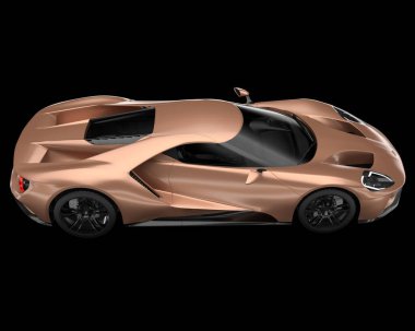 Spor araba arka planda izole edildi. 3d görüntüleme - illüstrasyon