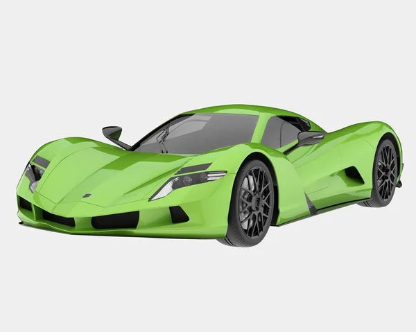 Sport Car Isolated Background Rendering Illustration — Photo