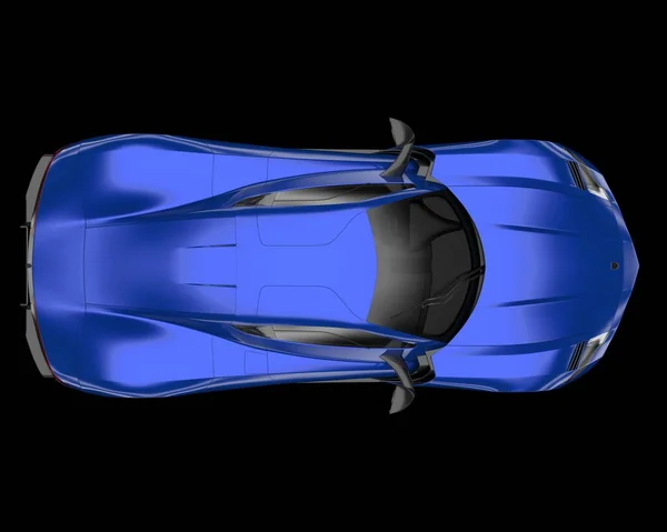 Спортивный Автомобиль Изолирован Заднем Плане Рендеринг Иллюстрация — стоковое фото