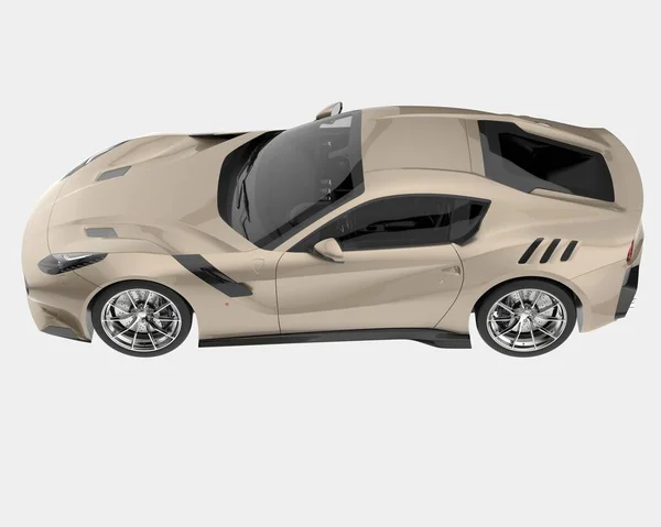 Auto Sportiva Isolata Sullo Sfondo Rendering Illustrazione — Foto Stock