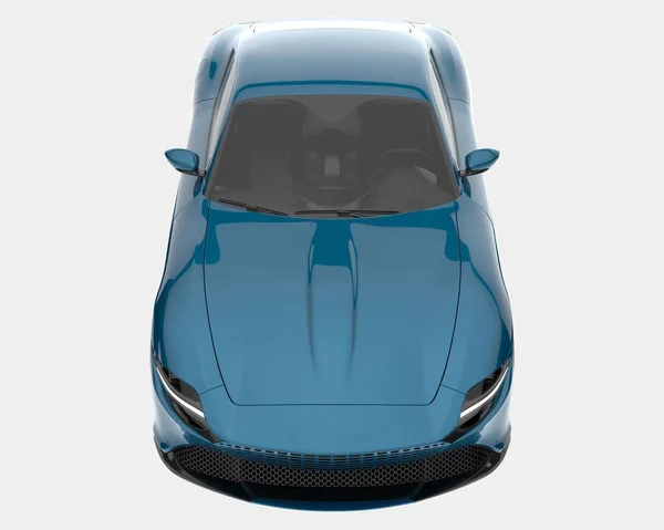 超大的车背景隔离 3D渲染 — 图库照片