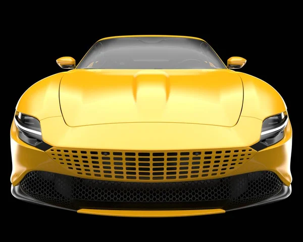 Super Car Isolated Background Rendering Illustration — Stok fotoğraf