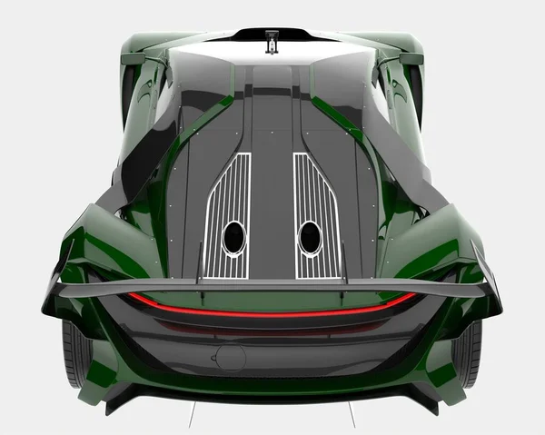 Супер Автомобіль Ізольований Фоні Візуалізація Ілюстрація — стокове фото