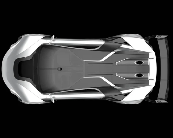 Супер Автомобіль Ізольований Фоні Візуалізація Ілюстрація — стокове фото