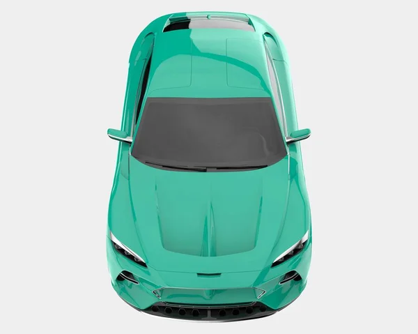 超大的车背景隔离 3D渲染 — 图库照片